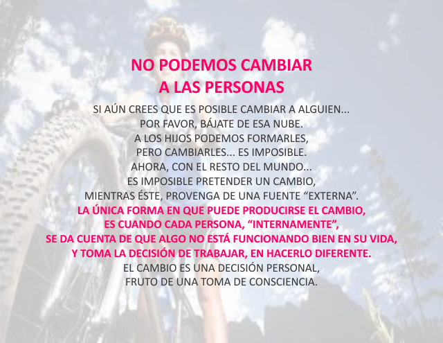 No podemos cambiar a las personas Junio 18 de 2010